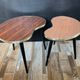 Duo of wooden and Formica coffee tables from the 60s and 70s