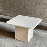 Square travertine coffee table, 1960s