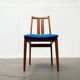 Set of Danish teak chairs from the mid-century with new Kvadrat Hallingdal cushions, 1960s.