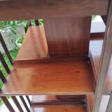 Vintage antique rotating bookcase