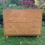 Dresser / dressing table vintage light wood 60s
