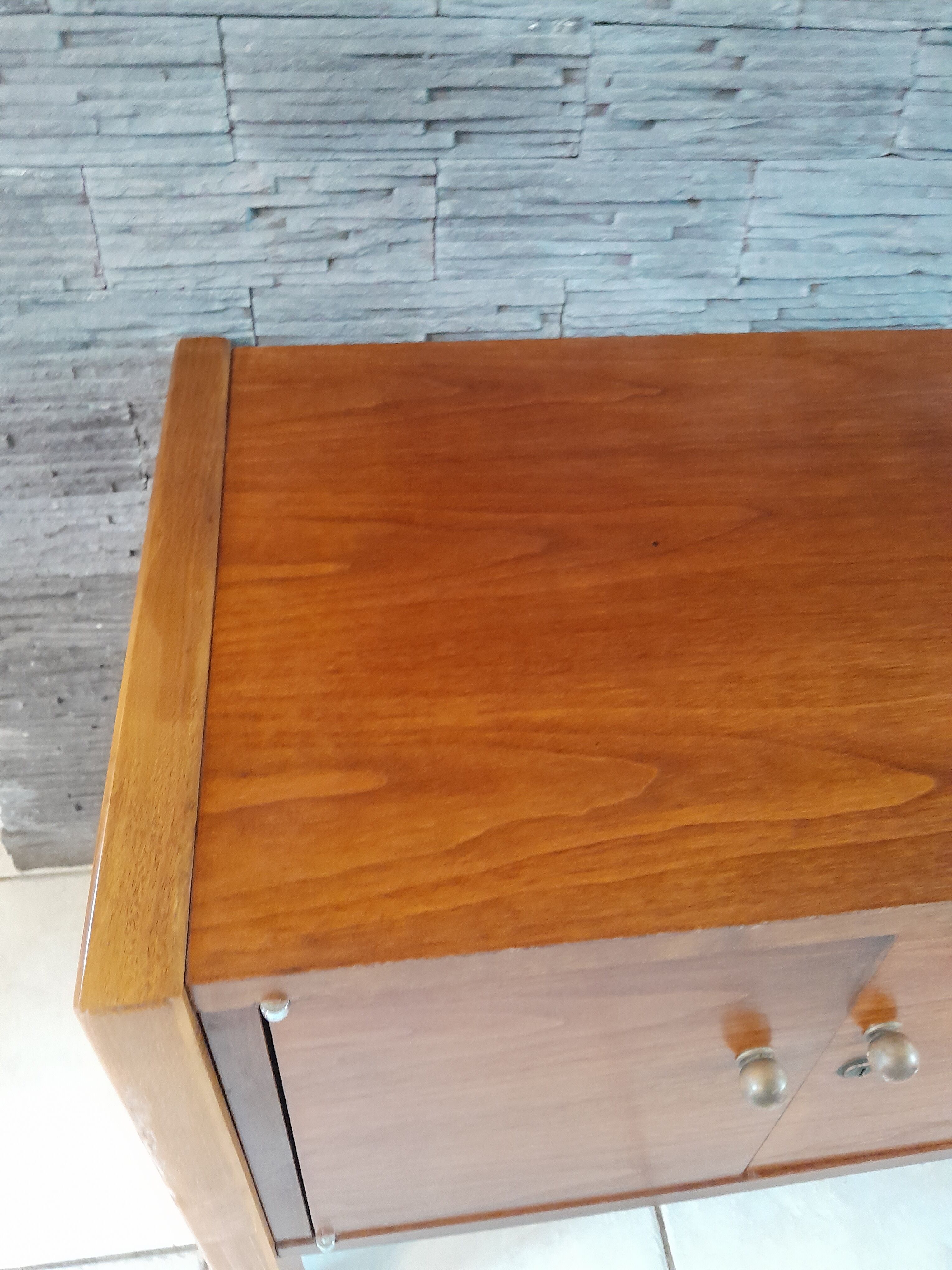 Scandinavian teak sideboard file storage unit