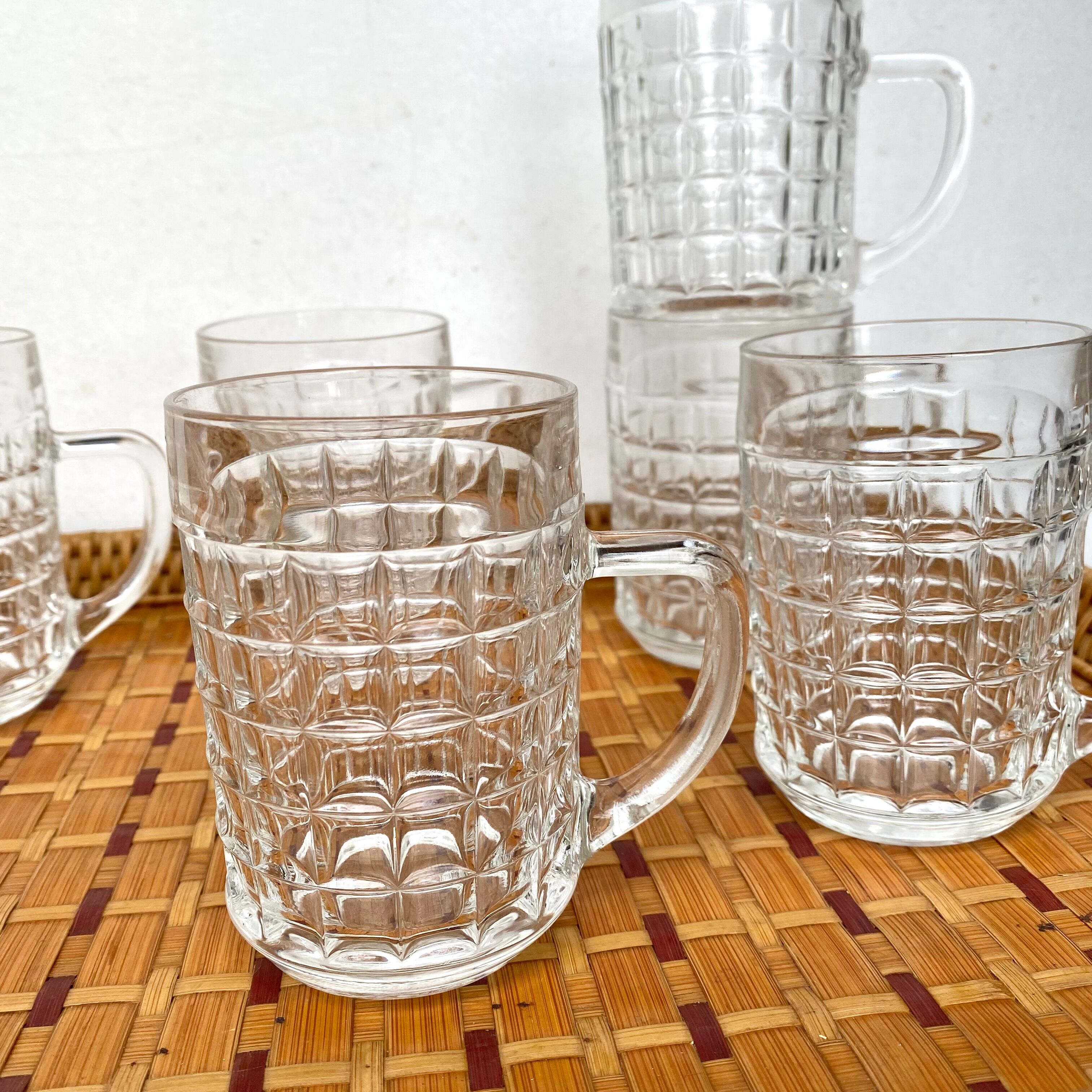 Vintage glass mugs