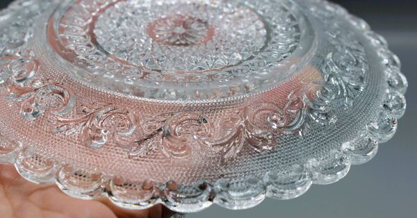 Lot 16 anciennes a dessert en cristal moule baccarat 19 xix eme