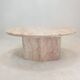 Italian marble oval coffee table, 1970's