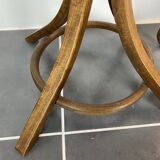 Coat rack parrot swivel Baumann bistro style 1960 curved wood