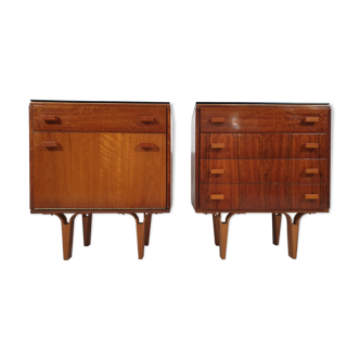 Nightstands by Frantisek Mezulanik, 1970s, Set of 2