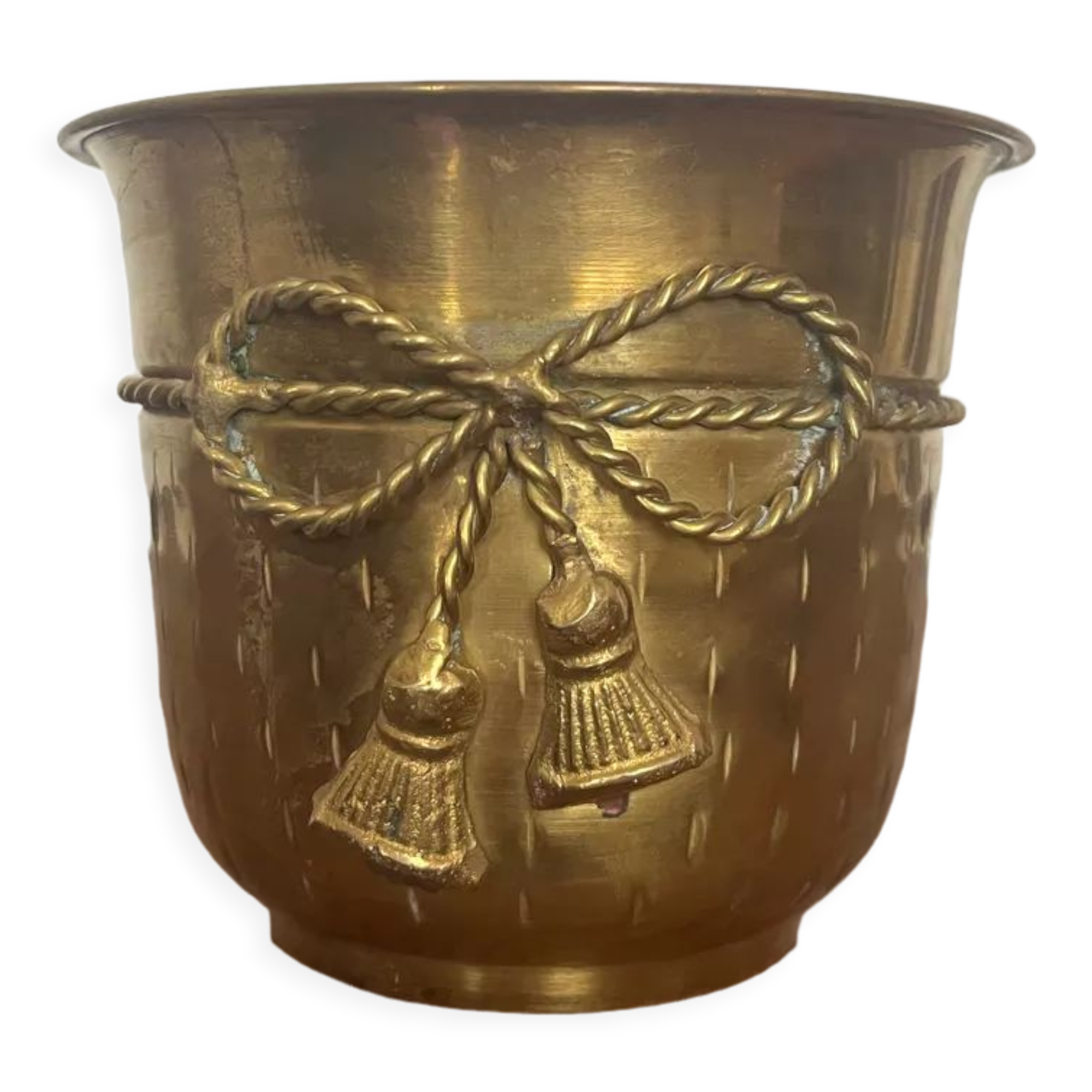Brass pot cover