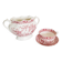 English porcelain coffee cup and sugar bowl