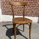 Bistro chair in turned wood, Thonet style