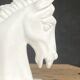 Pair of horse head bookends natural stone