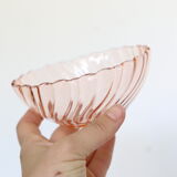 Rosaline pink glass bowls, arcoroc, lot of 6, vintage french, vintage