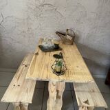 Table and its two benches