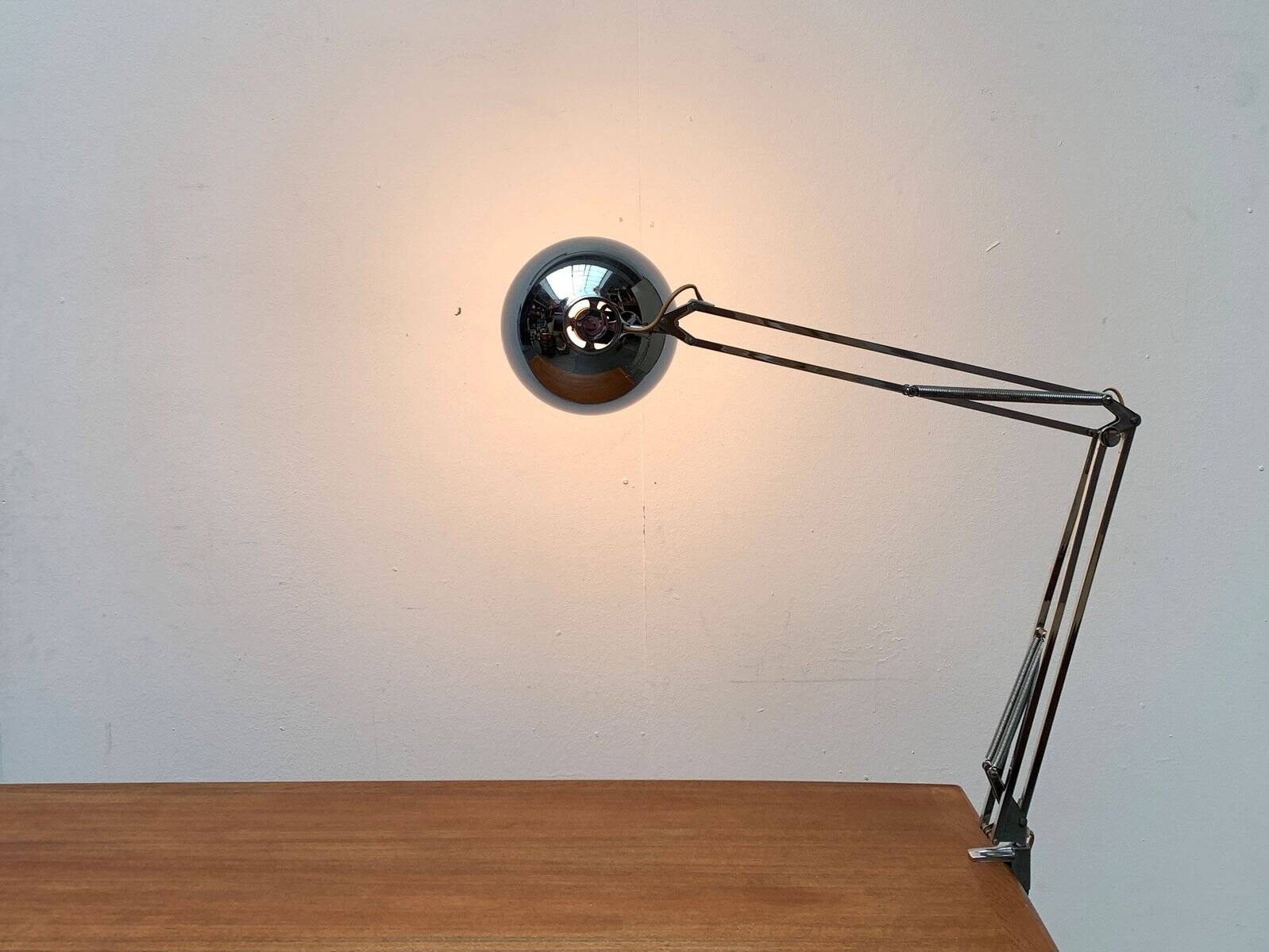 Louis Poulsen Chrome IT Desk Lamp, 1970s