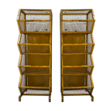 Industrial storage shelves yellow