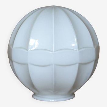 Vintage globe, opaline globe, white opaline glass lampshade, ball light, ceiling light