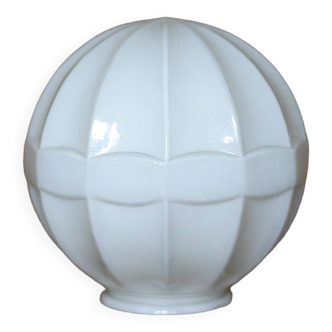 Vintage globe, opaline globe, white opaline glass lampshade, ball light, ceiling light