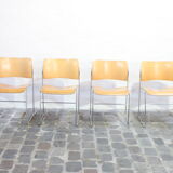 Model 40/4 stacking chairs by David Rowland for Howe, Denmark 1964