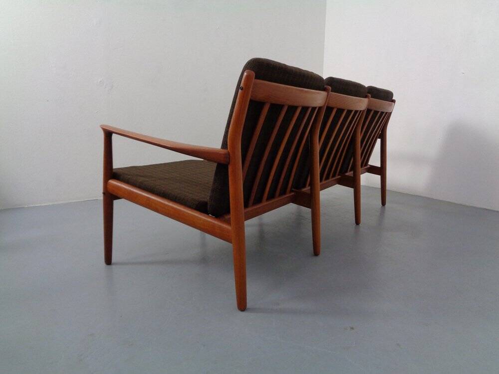 Teak Three-Seater Sofa by Svend Aage Eriksen for Glostrup, 1960s