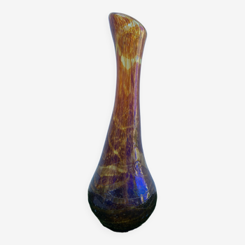 Vase en verre soufflé Jean-Claude Novaro