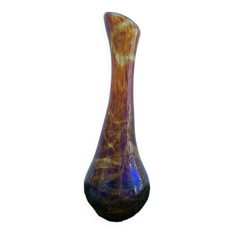 Vase en verre soufflé Jean-Claude Novaro