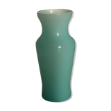 Turquoise blue opaline vase