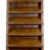 Old straight staircase in Burmese teak