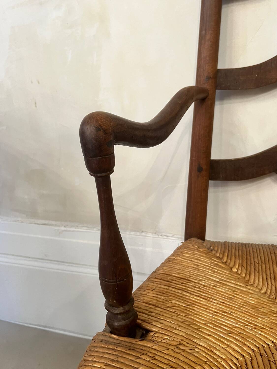 Provençal straw armchair from the 18th century