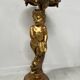 19th century gilded carved wooden presentation column