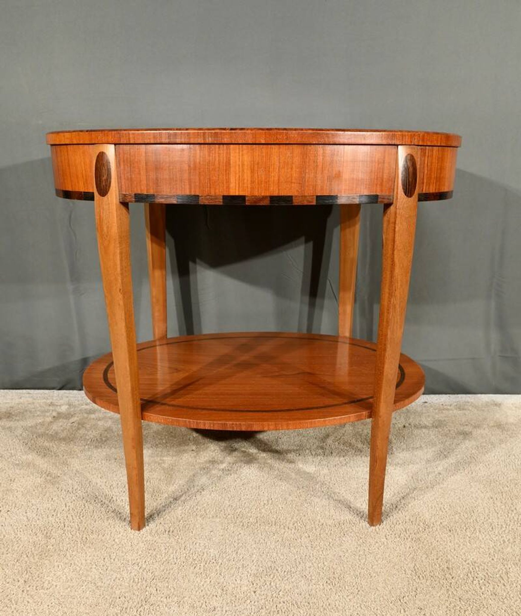 Mahogany and Rosewood Gueridon Table, Art Deco – 1930