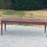 19th century farmhouse table with spindle legs, 225cm
