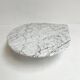 Solid Carrera marble coffee table, 1980s