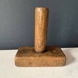 Old carved wooden butter stamp, cow, 19th century