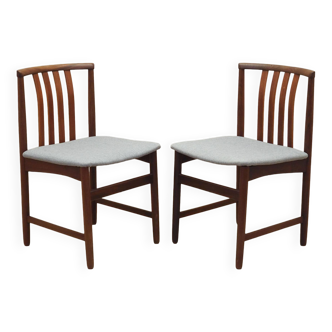 Set of two teak chairs, Danish design, 1970s, production: Denmark