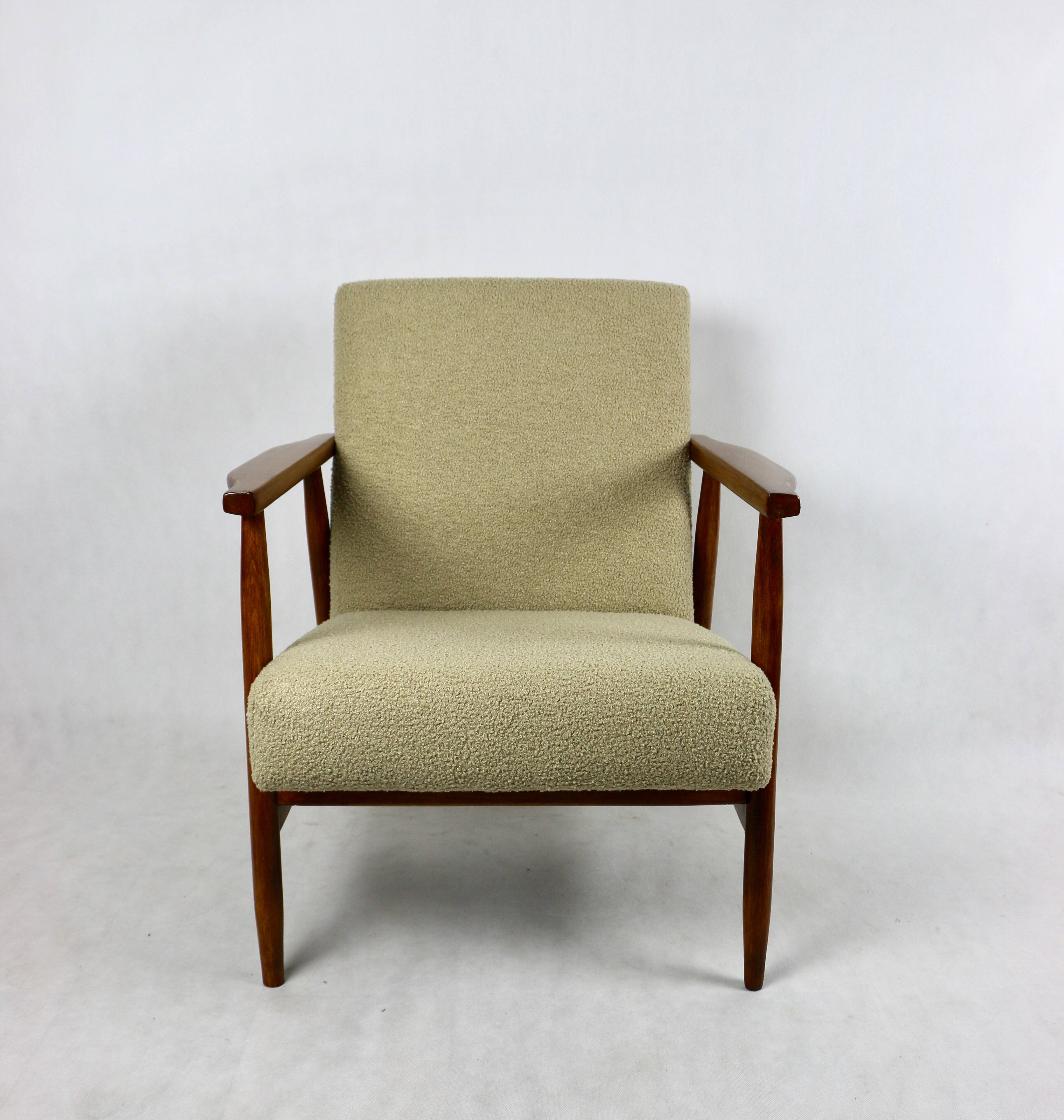 Vintage Beige Easy Boucle Chair, 1970s