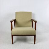 Vintage Beige Easy Boucle Chair, 1970s