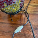 Cracked glass egg lamp