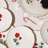Dessert plates Claudia Amandinoise and vintage mandiant