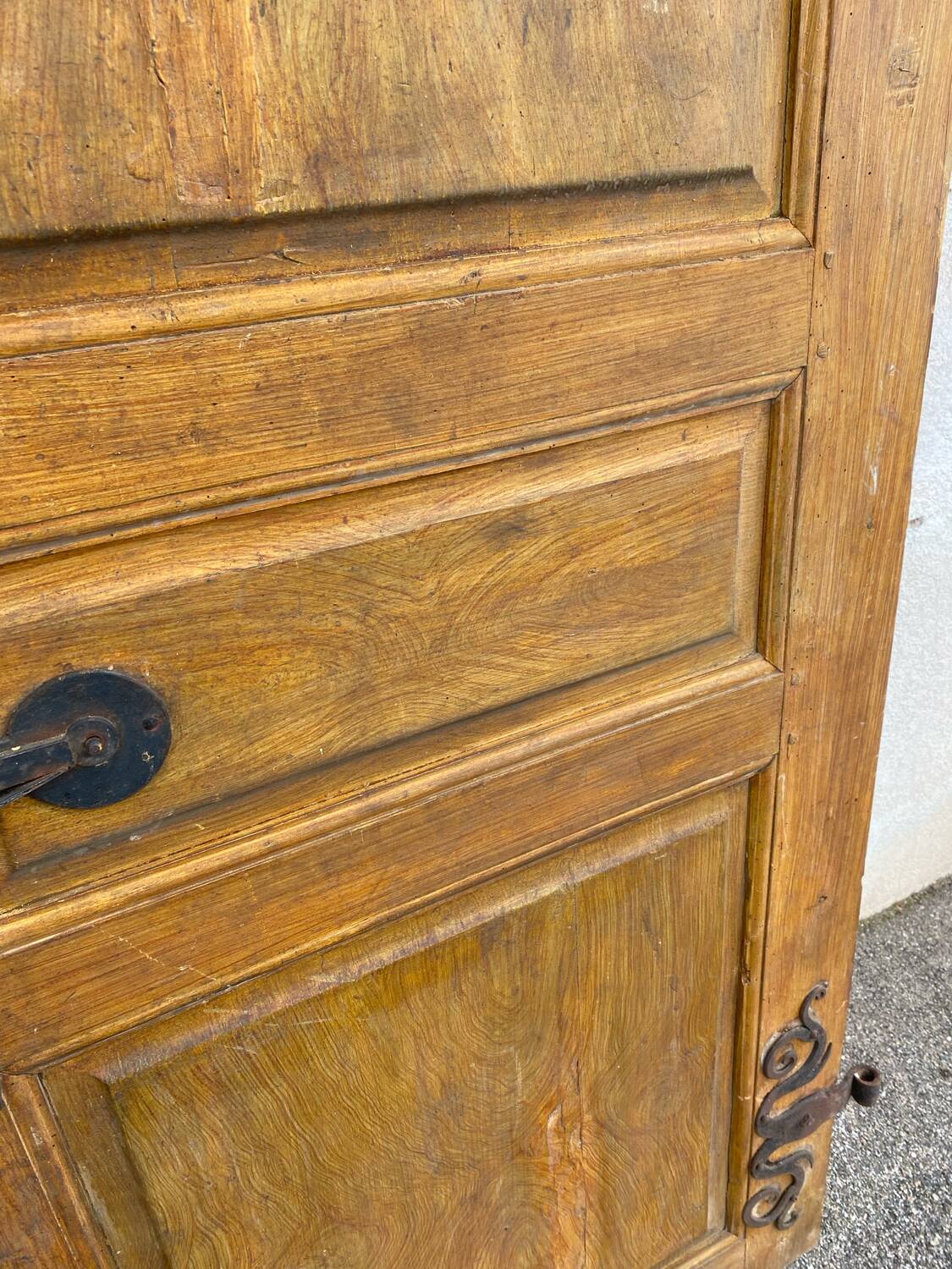 19th century interior fir door