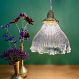 Vintage Holophane Glass Pendant Lampshade (HU1)