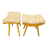 Pair of Mid-Century Maple Footstools, Czechoslovakia 1960s