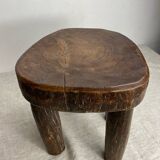Lobi stool, made of solid wood, unique piece