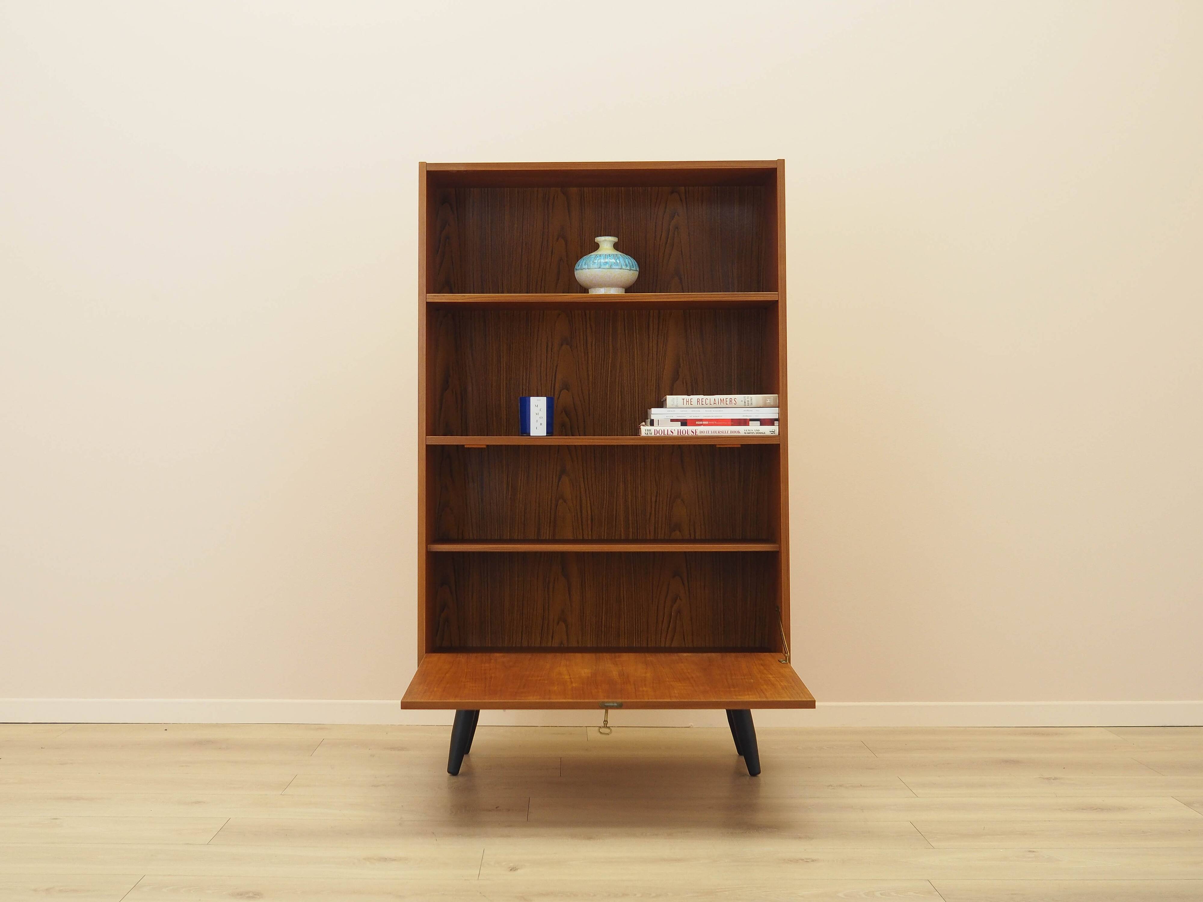Teak bookshelf, Danish design, 1970s, made in Denmark.