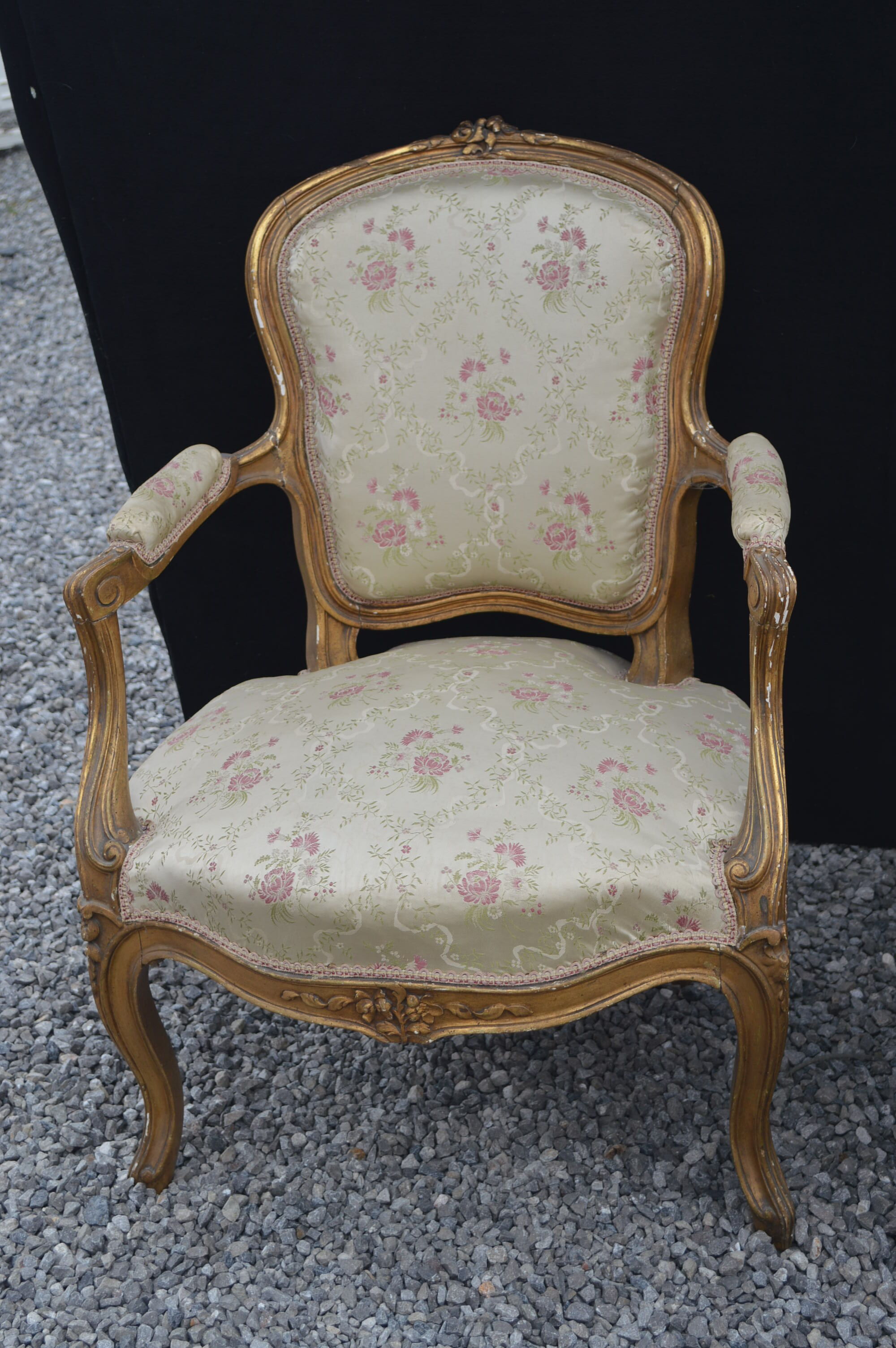 Salon style louis XV gold wooden