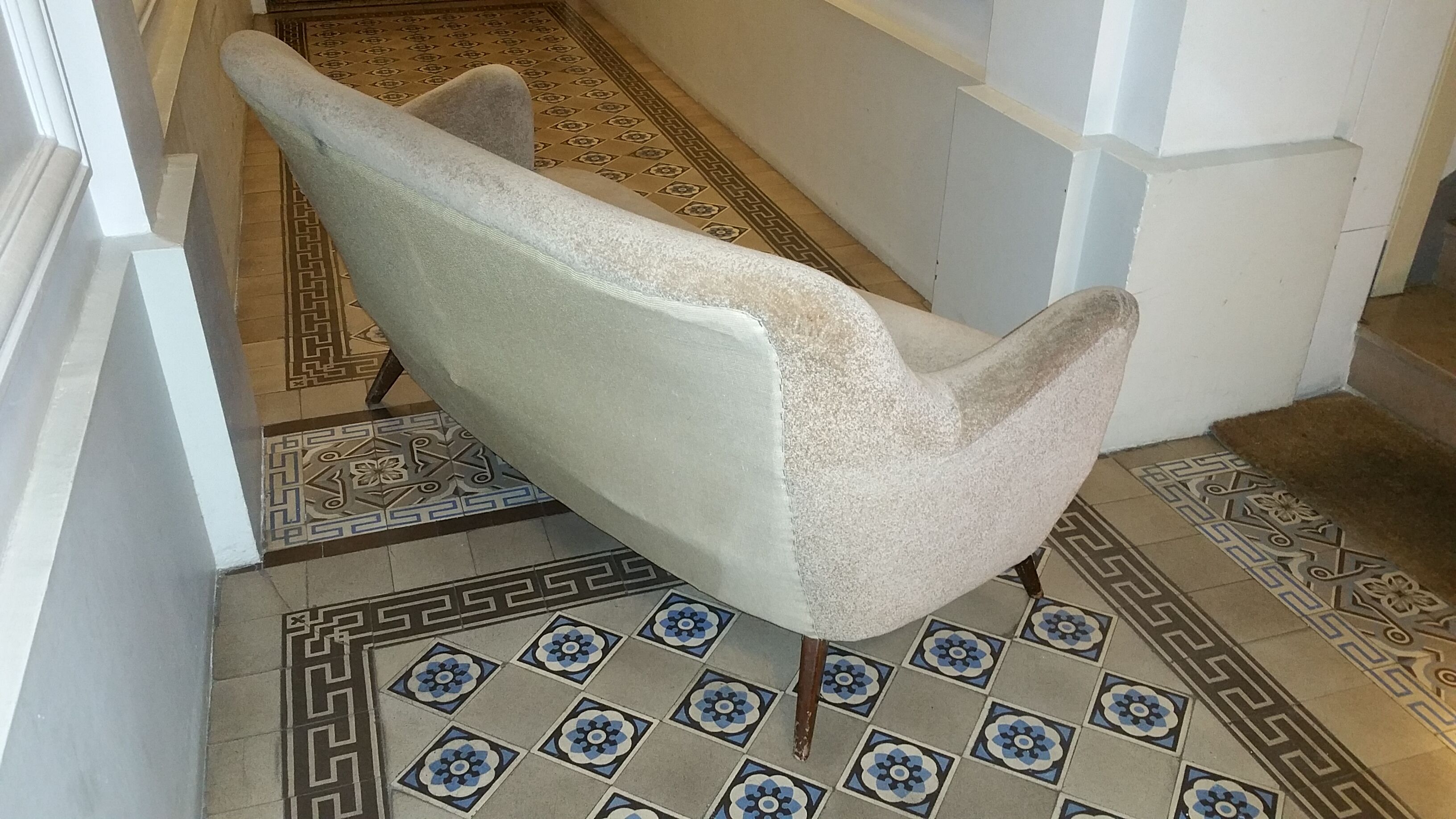 Sofa sofa bow vintage 50/60s design organic