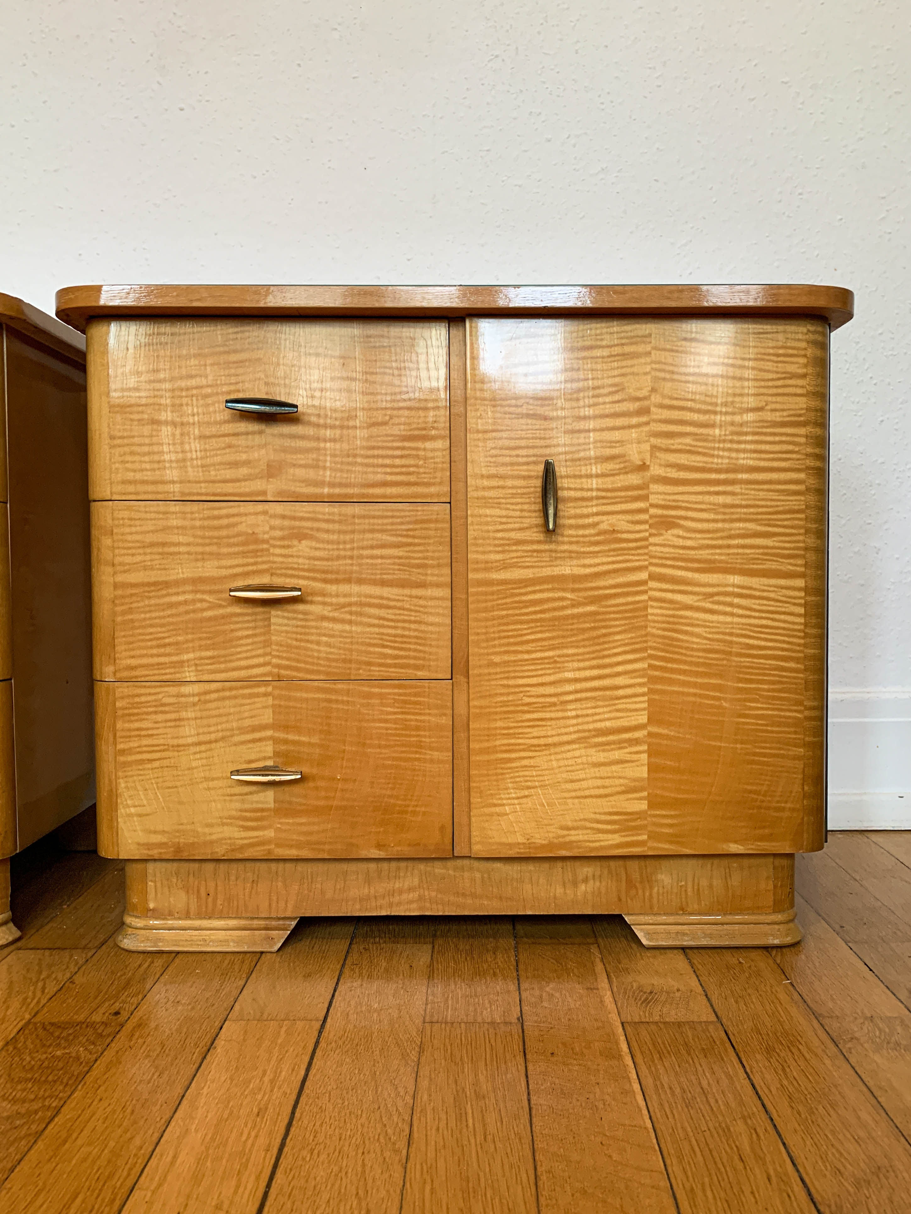 Pair of vintage 50s bedside tables