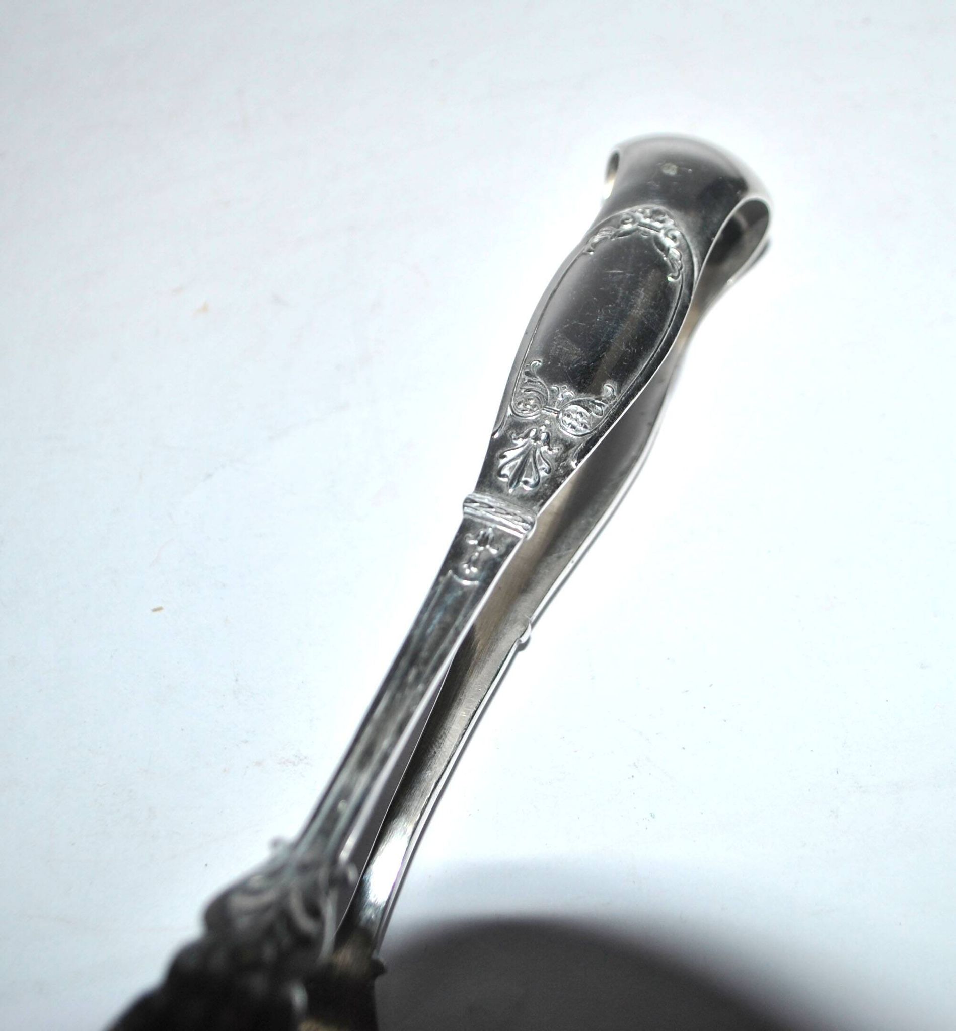 Empire Silver Metal Clawed Sugar Tongs Neoclassical Ice Tongs