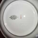 Old service 28 pieces porcelain KG Keller and Guérin Lunéville France decorated with flowers Rosita XIXth Century