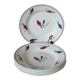 set of 6 Givors soup plates model Perce-Neige 1950