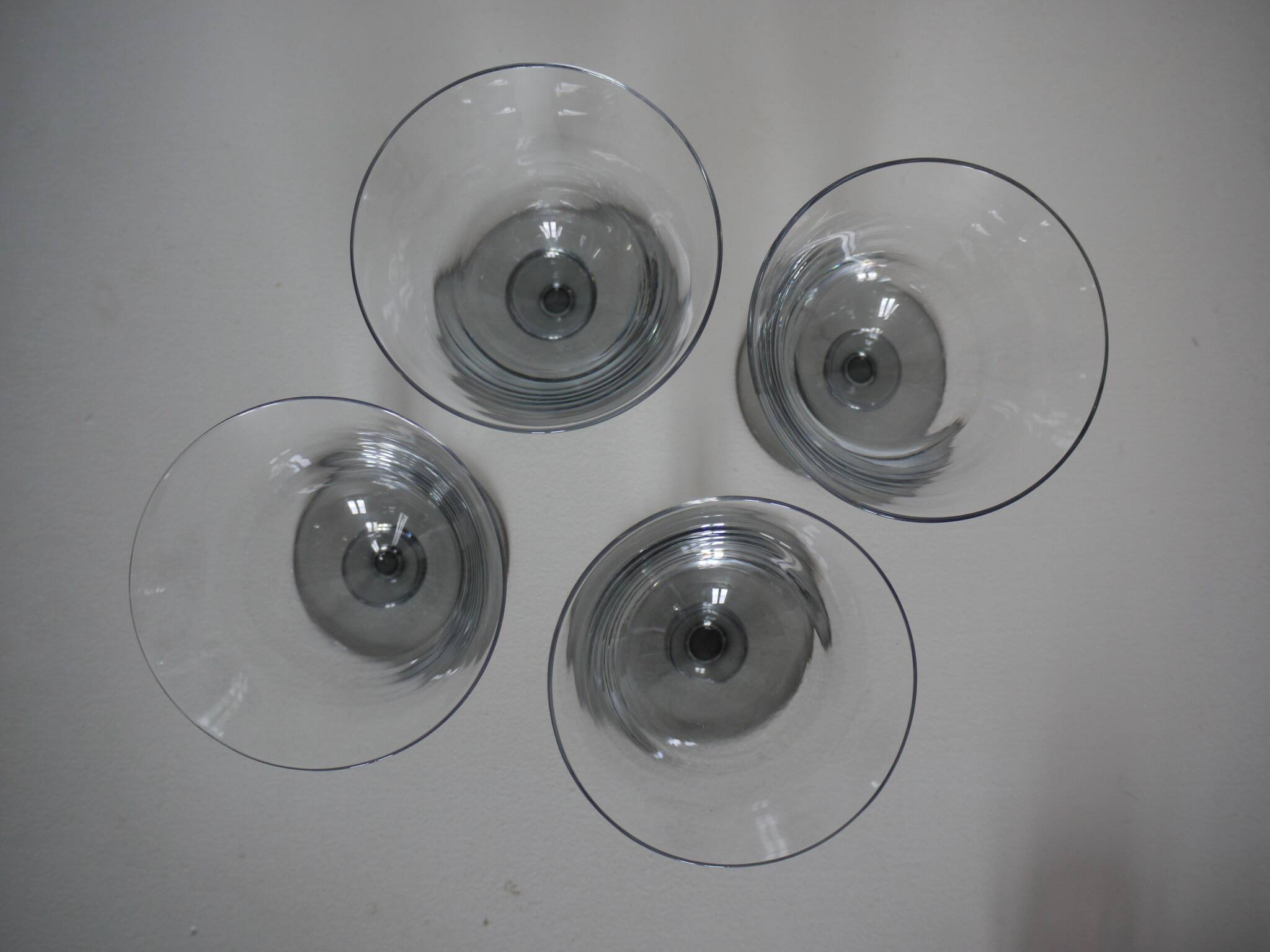 Lot de 4 verres en cristal